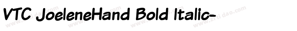 VTC JoeleneHand Bold Italic字体转换